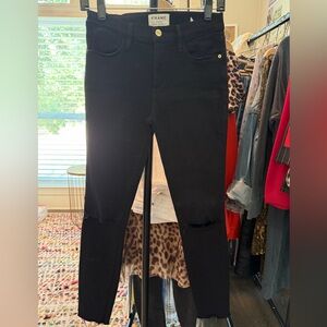 Frame Denim Black Skinny Jeans
